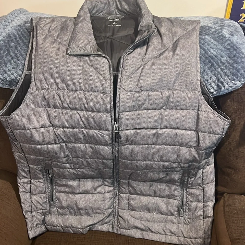 Gray Quilted Vest by Nautica. - Picture 3 of 6